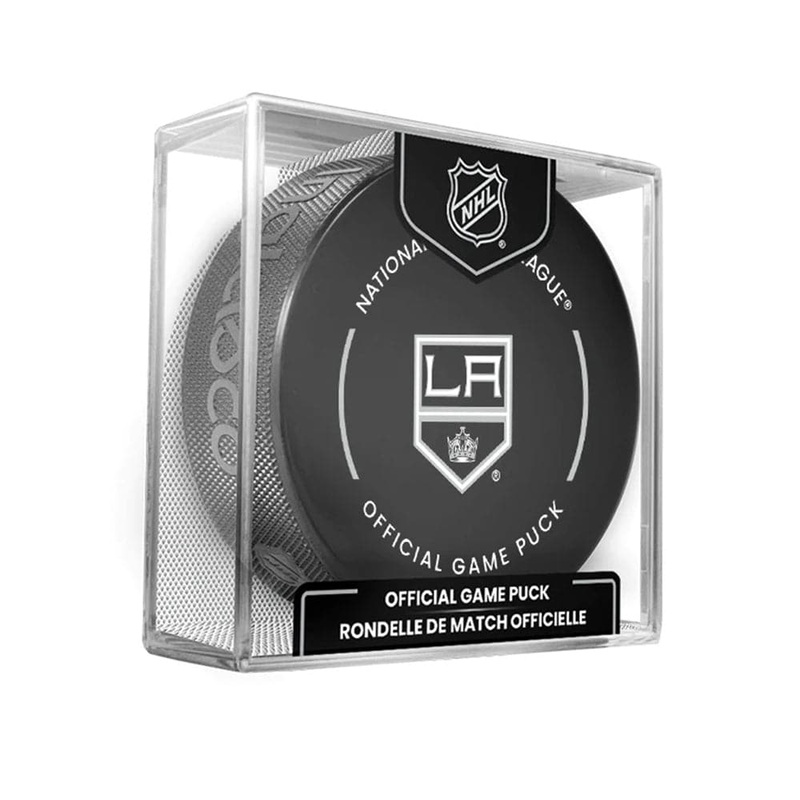 Los Angeles Kings Inglasco NHL Official Team Hockey Puck In Cube