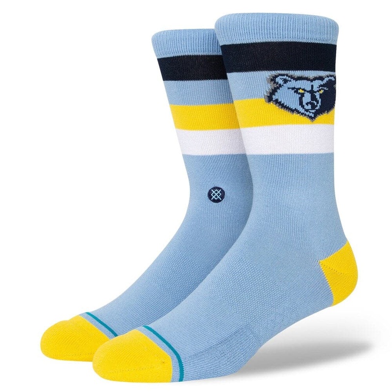 Memphis Grizzlies Stance NBA Team Stripe Crew Socks – Blue