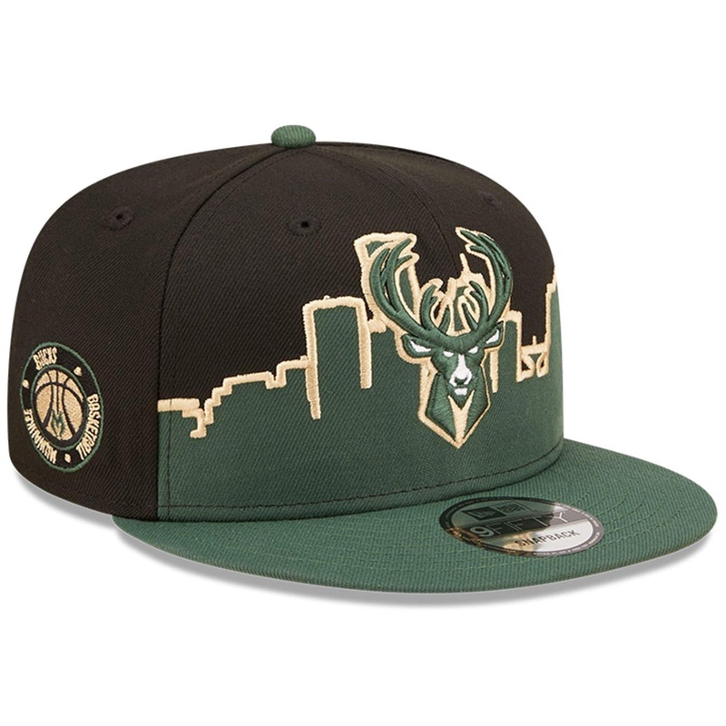 Milwaukee Bucks New Era NBA 22-23 Tip Off 9FIFTY Snapback Hat – Black
