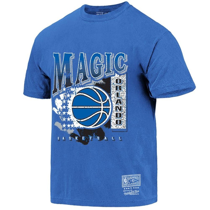 Orlando Magic Mitchell & Ness NBA Off Brush Off Vintage T-Shirt – Faded Blue