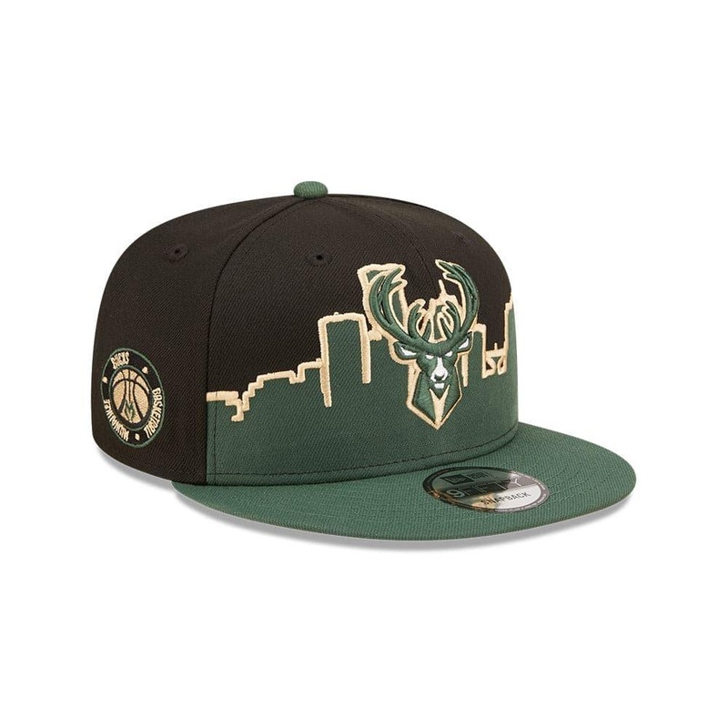 Youths Milwaukee Bucks New Era NBA 22-23 Tip Off 9FIFTY Snapback Hat – Black