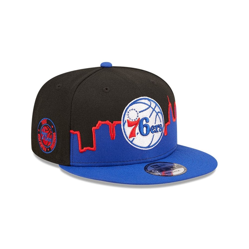 Youths Philadelphia 76ers New Era NBA 22-23 Tip Off 9FIFTY Snapback Hat – Black