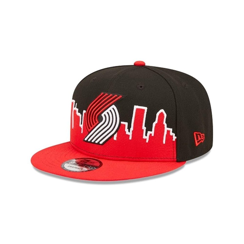 Youths Portland Trail Blazers New Era NBA 22-23 Tip Off 9FIFTY Snapback Hat – Black