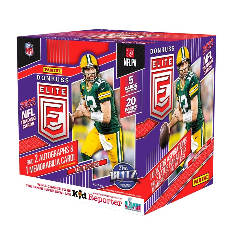 21-22 Panini NFL Donruss Elite Football Trading Card Hobby Box