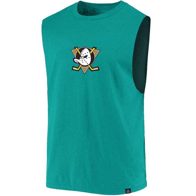 Anaheim Mighty Ducks NHL Bailey Sleeveless Muscle T-Shirt – Teal