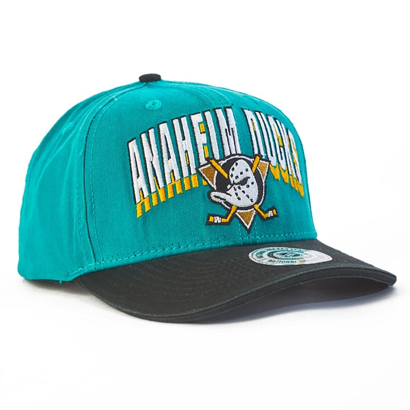 Anaheim Mighty Ducks NHL State Arch Deadstock Snapback Hat – Teal