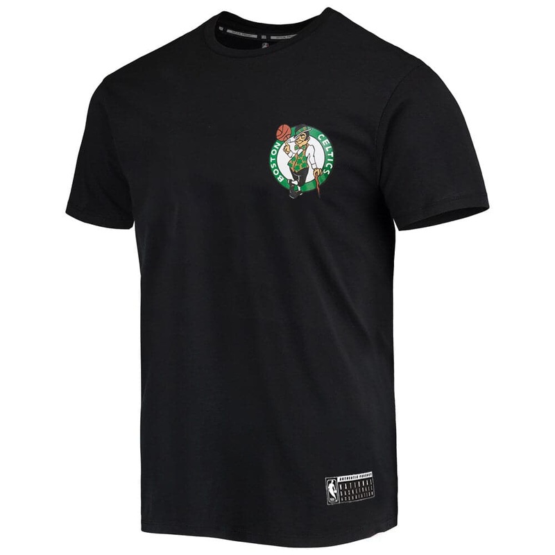 Boston Celtics NBA Essentials Team Logo Repeat T-Shirt – Black