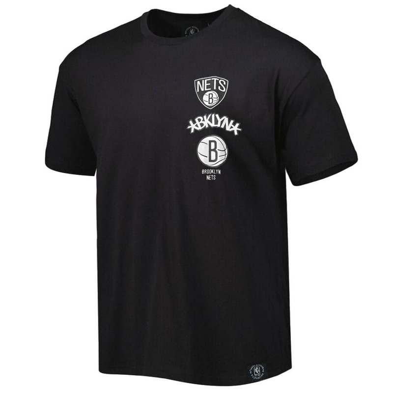 Brooklyn Nets NBA Essentials Flagstaff Vintage T-Shirt – Black