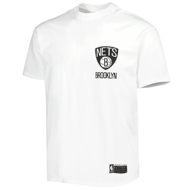 Brooklyn Nets NBA Essentials Team Logo Repeat T-Shirt – White