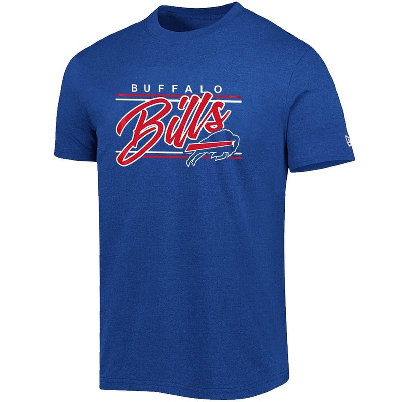 Buffalo Bills New Era NFL Script Block Bi-Blend T-Shirt – Blue