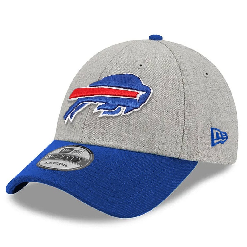 Buffalo Bills New Era NFL Team 9FORTY Snapback Hat – Heather Grey