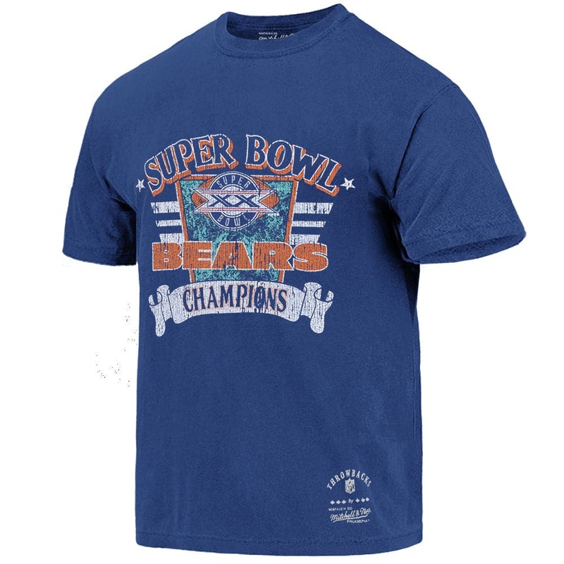 Chicago Bears Mitchell & Ness NFL SB XX Champs Vintage T-Shirt – Navy