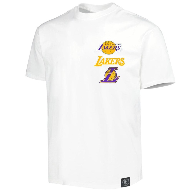 Los Angeles Lakers NBA Essentials Flagstaff Vintage T-Shirt – Vintage White