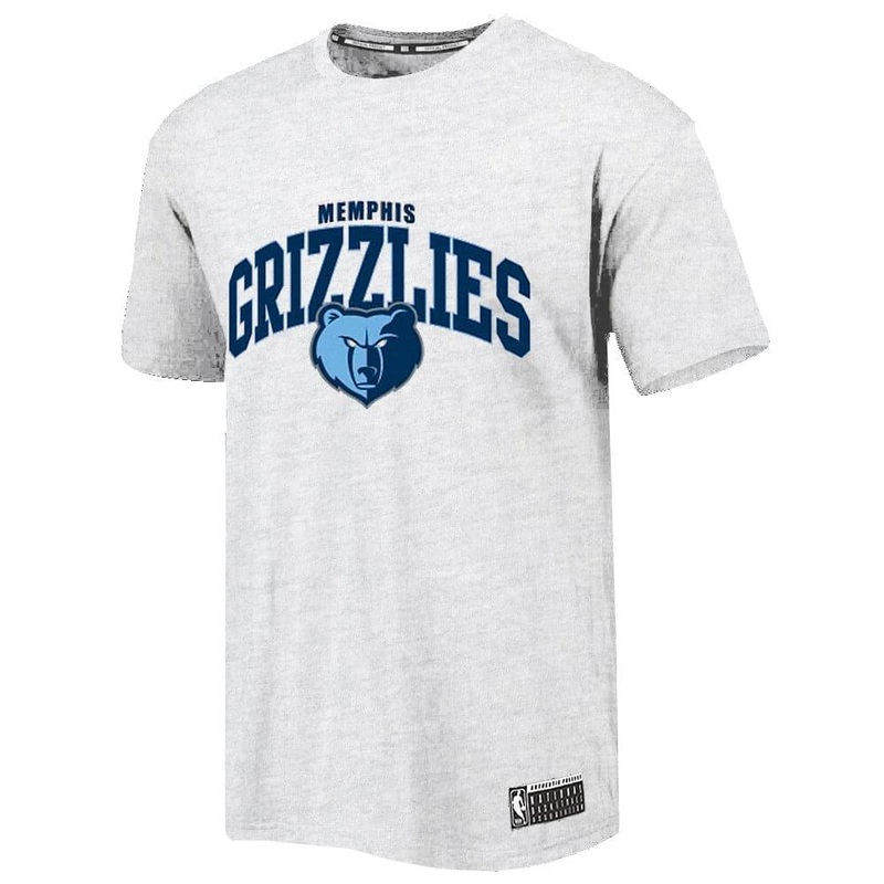 Memphis Grizzlies NBA Essentials Team Arch T-Shirt – White Marle