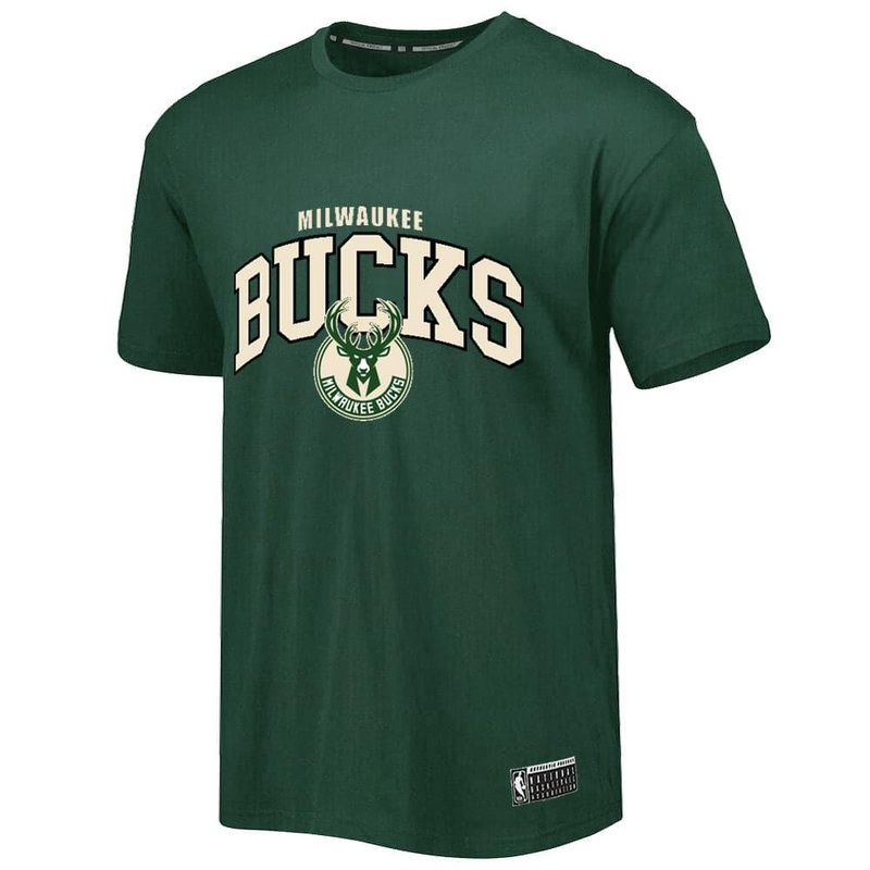 Milwaukee Bucks NBA Essentials Team Arch T-Shirt – Green