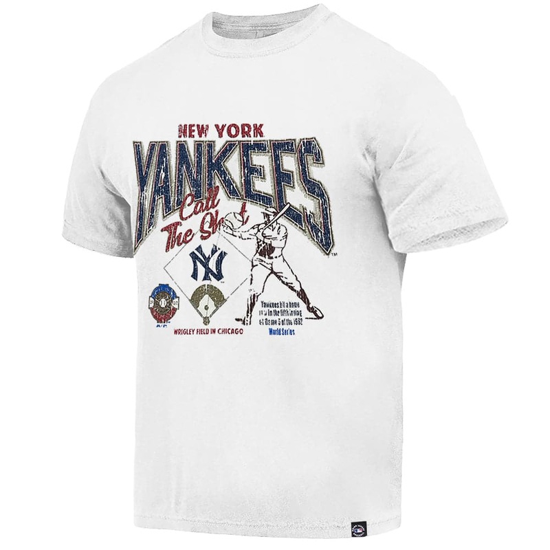 New York Yankees Majestic MLB Graphic Shot Vintage T-Shirt – Vintage White