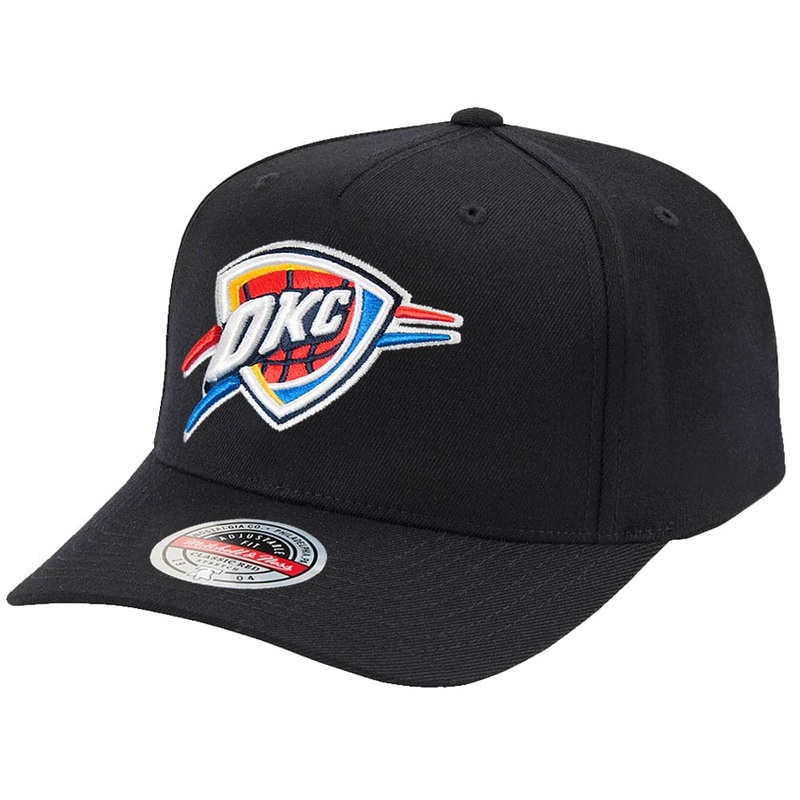 Oklahoma City Thunder Mitchell & Ness NBA Team Classic Red Snapback Hat – Black