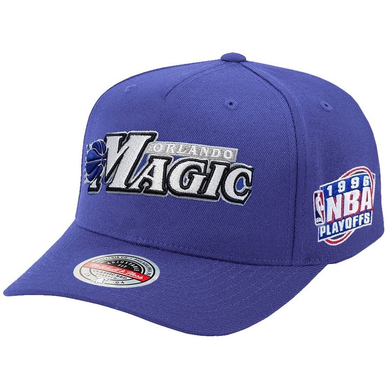 Orlando Magic Mitchell & Ness NBA Oh Word Classic Red Snapback Hat – Blue