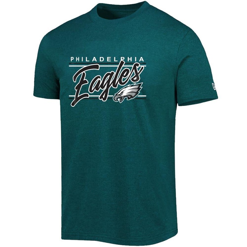 Philadelphia Eagles New Era NFL Script Block Bi-Blend T-Shirt – Green