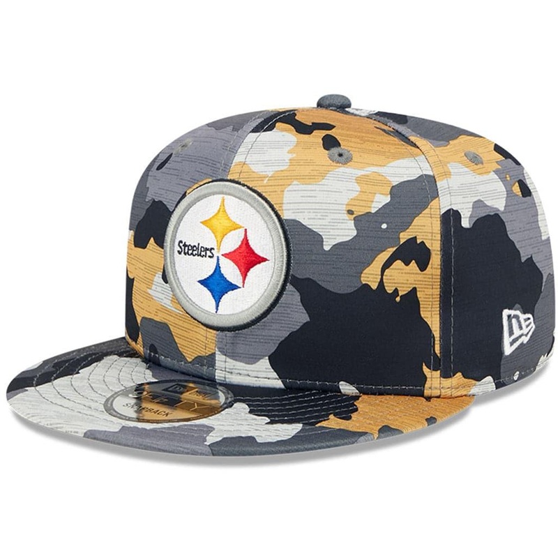 Pittsburgh Steelers New Era NFL 22 Training Camp 9FIFTY Snapback Hat – Camo
