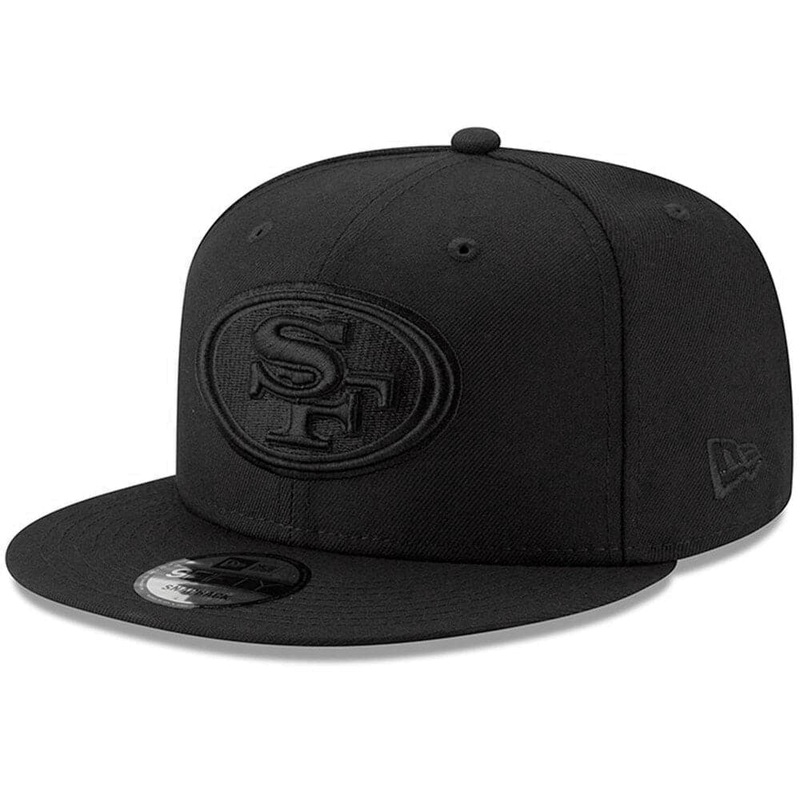 San Francisco 49ers New Era NFL Black On Black 9FIFTY Snapback Hat – Black