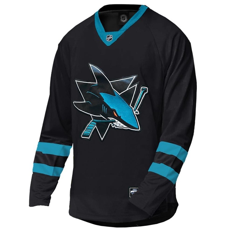 San Jose Sharks Majestic NHL Fan Replica Jersey – Black