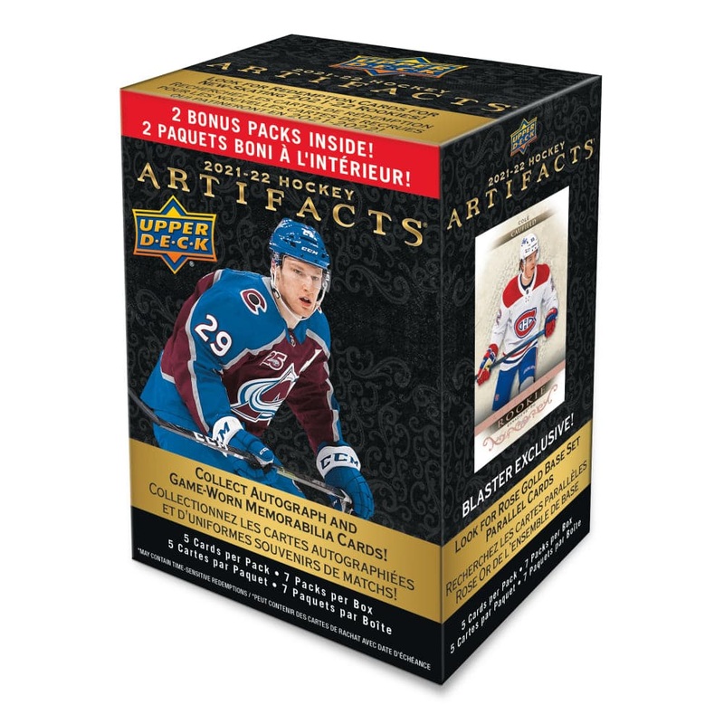 Upper Deck 21-22 NHL Artifacts Trading Card Blaster Box