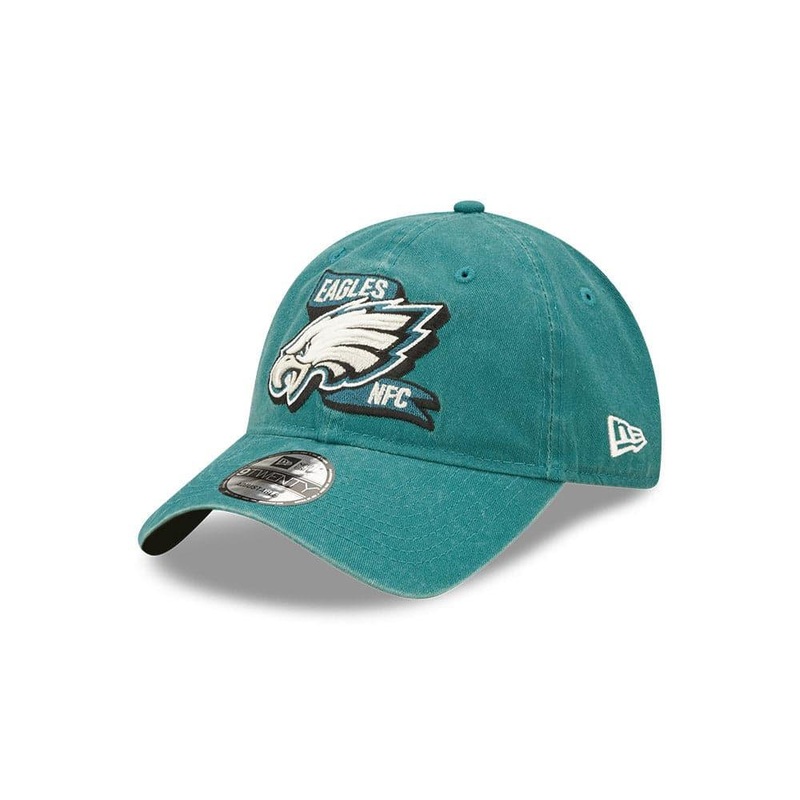 Youths Philadelphia Eagles New Era NFL 22 Sideline 9TWENTY Strapback Hat – Green