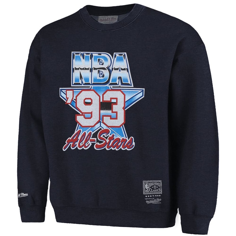 1993 All Star Mitchell & Ness NBA Vintage Crew Jumper – Faded Black