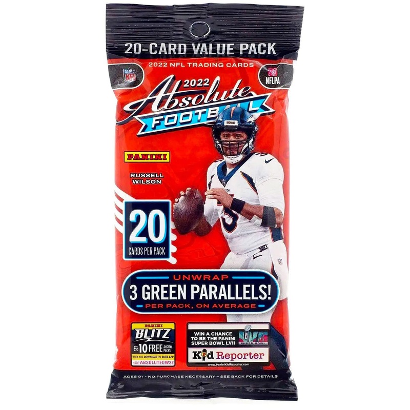 2022 Panini NFL Absolute Football Trading Card Value Fat Pack