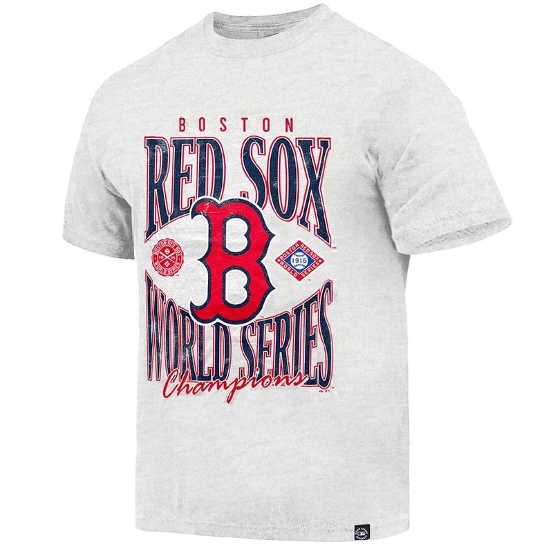 Boston Red Sox Majestic MLB 1916 World Series Vintage T-Shirt – White Marle