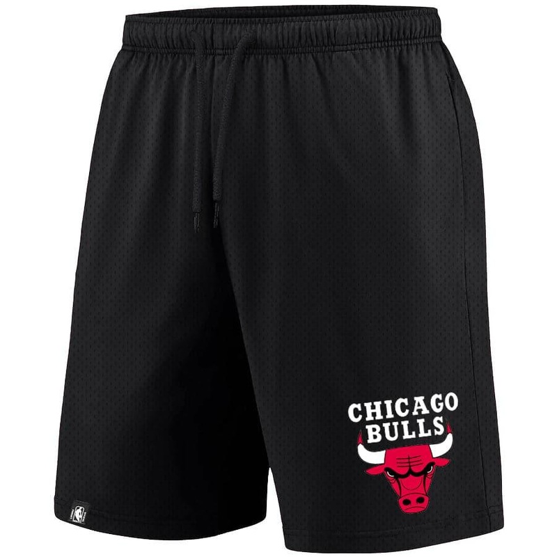 Chicago Bulls NBA Essentials Team Logo Mesh Shorts – Black