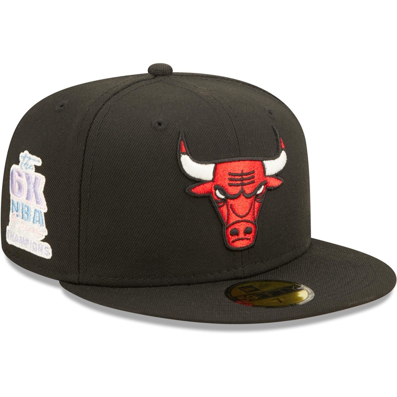 Chicago Bulls New Era NBA Pop Sweat 59FIFTY Fitted Hat – Black