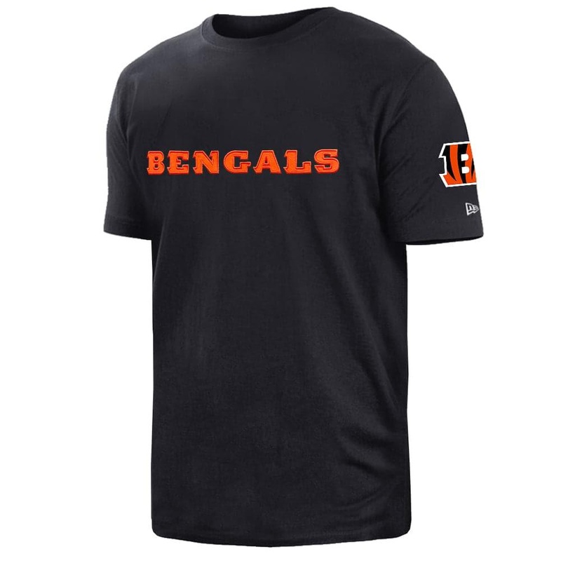 Cincinnati Bengals New Era NFL Applique Wordmark T-Shirt – Orange