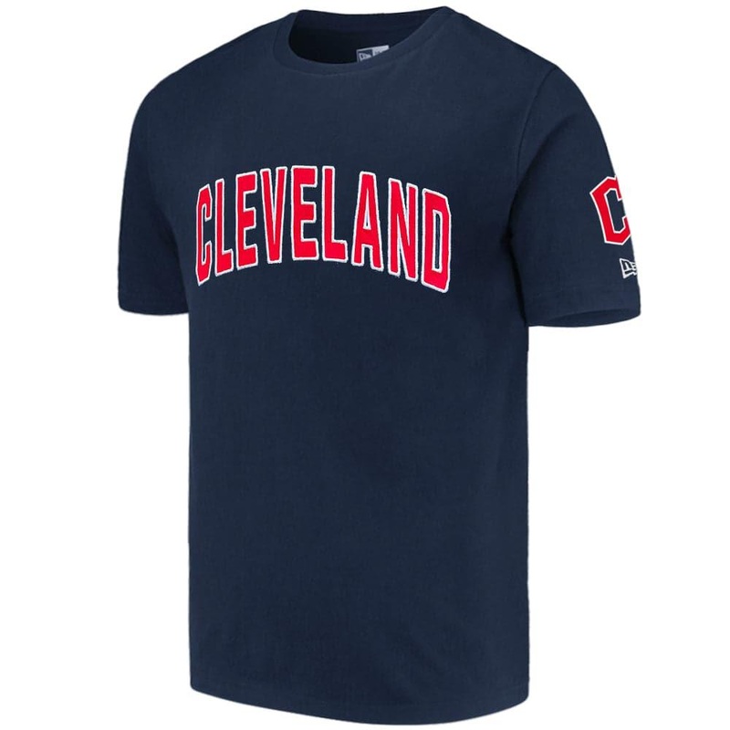 Cleveland Guardians New Era MLB Applique Wordmark T-Shirt – Navy