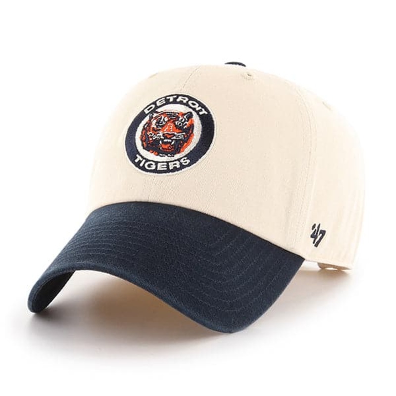 Detroit Tigers ’47 MLB Cooperstown 2 Tone Clean Up Stapback Hat – Natural