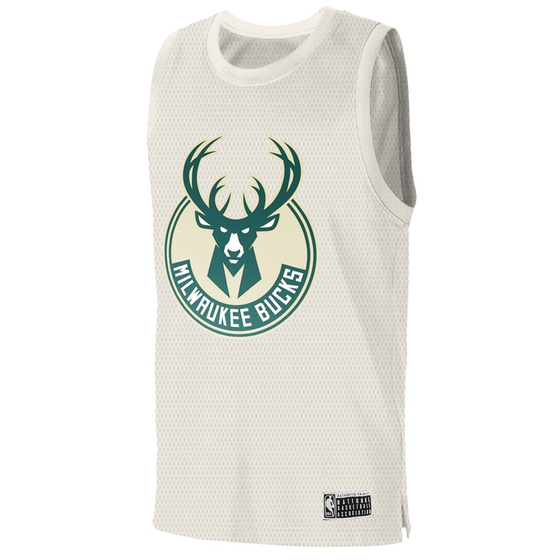 Giannis Antetokounmpo Milwaukee Bucks NBA Essentials Name Number Jersey – Off White