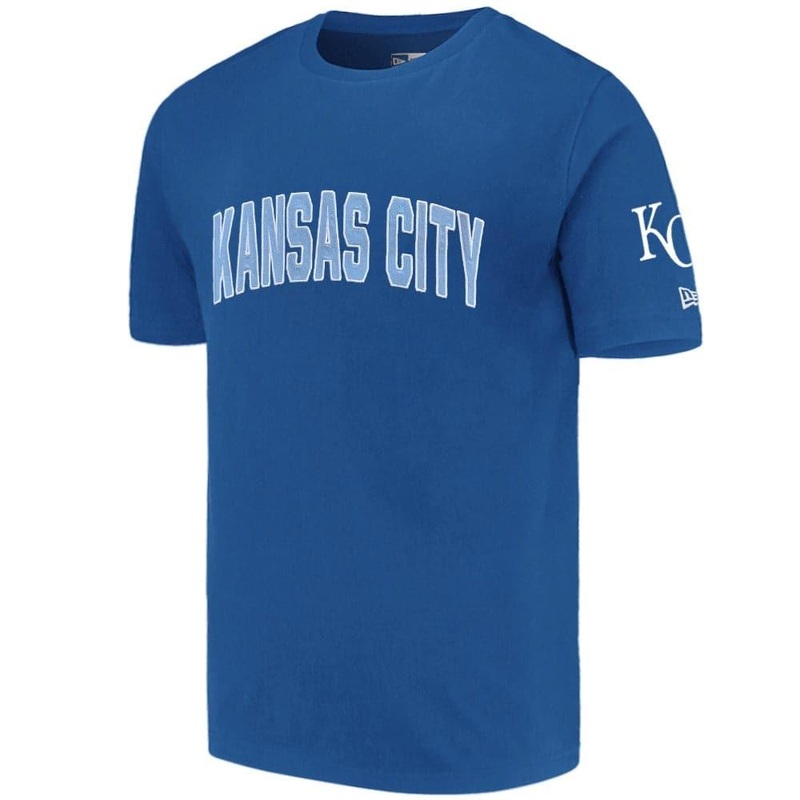 Kansas City Royals New Era MLB Applique Wordmark T-Shirt – Blue