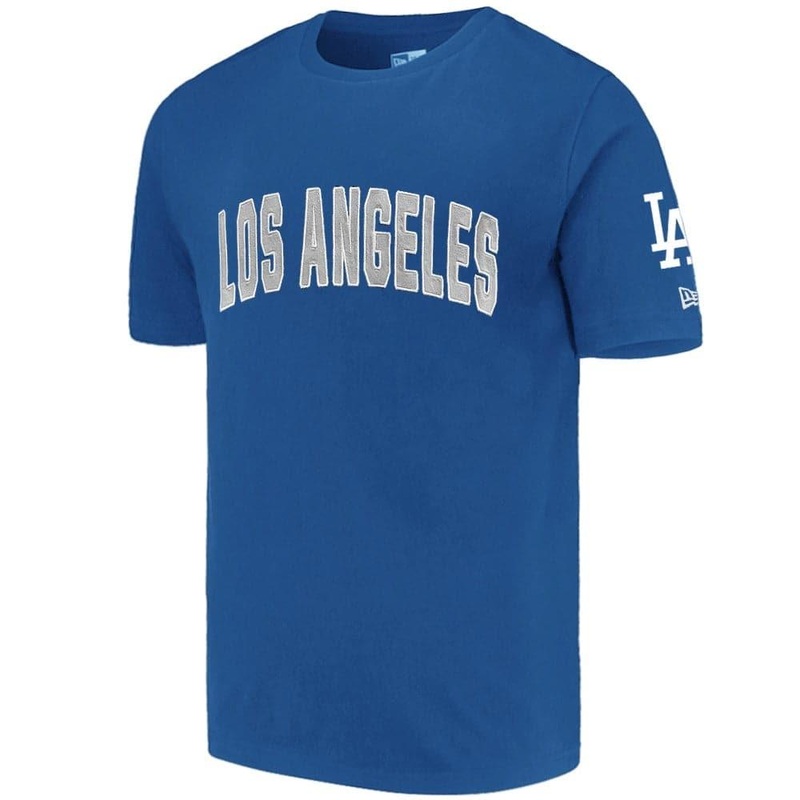 Los Angeles Dodgers New Era MLB Applique Wordmark T-Shirt – Blue