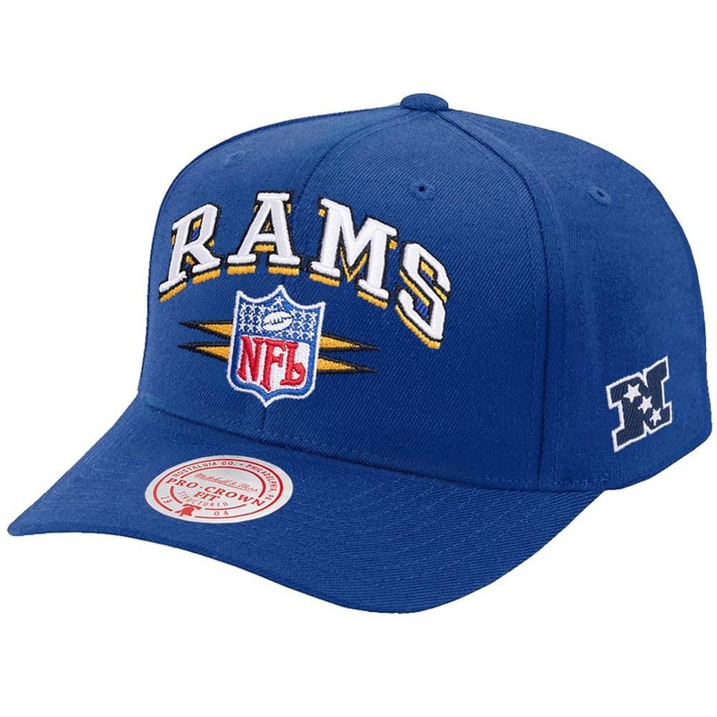 Los Angeles Rams Mitchell & Ness NFL Diamond Pro Crown Snapback Hat – Blue