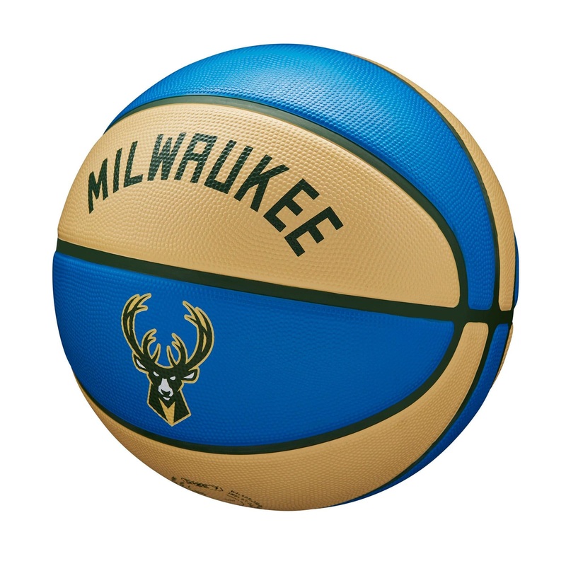Milwaukee Bucks Wilson NBA 22-23 City Edition All Surface Basketball Ball