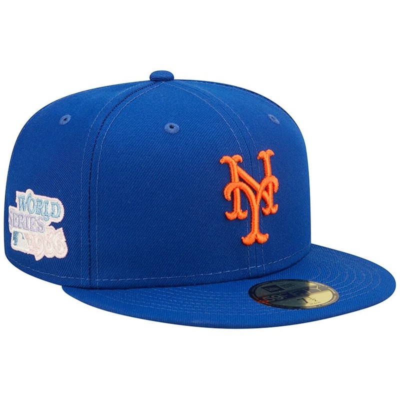 New York Mets New Era MLB Pop Sweat 59FIFTY Fitted Hat – Blue