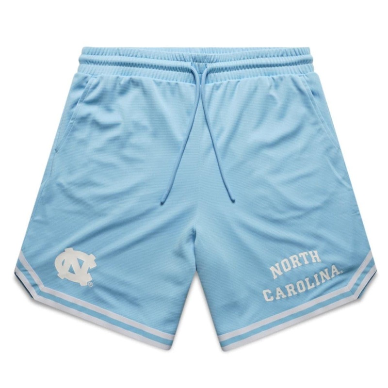 North Carolina Tar Heels NCAA Team Logo Mesh Shorts – Blue