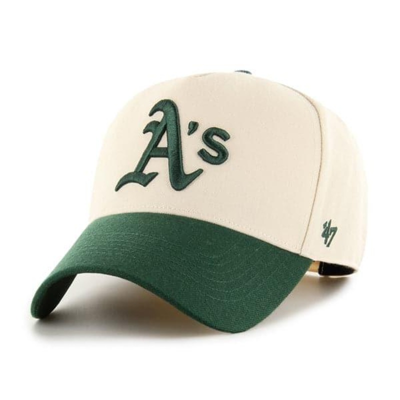 Oakland Athletics ’47 MLB 2 Tone Replica MVP DT Snapback Hat – Natural