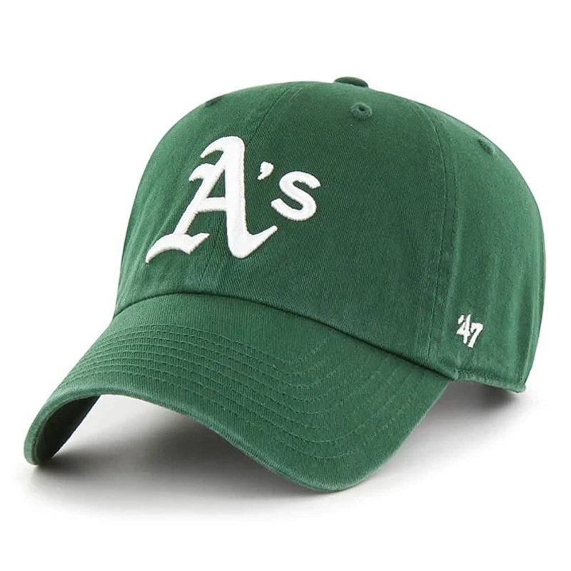 Oakland Athletics ’47 MLB Team Clean Up Strapback Hat – Green