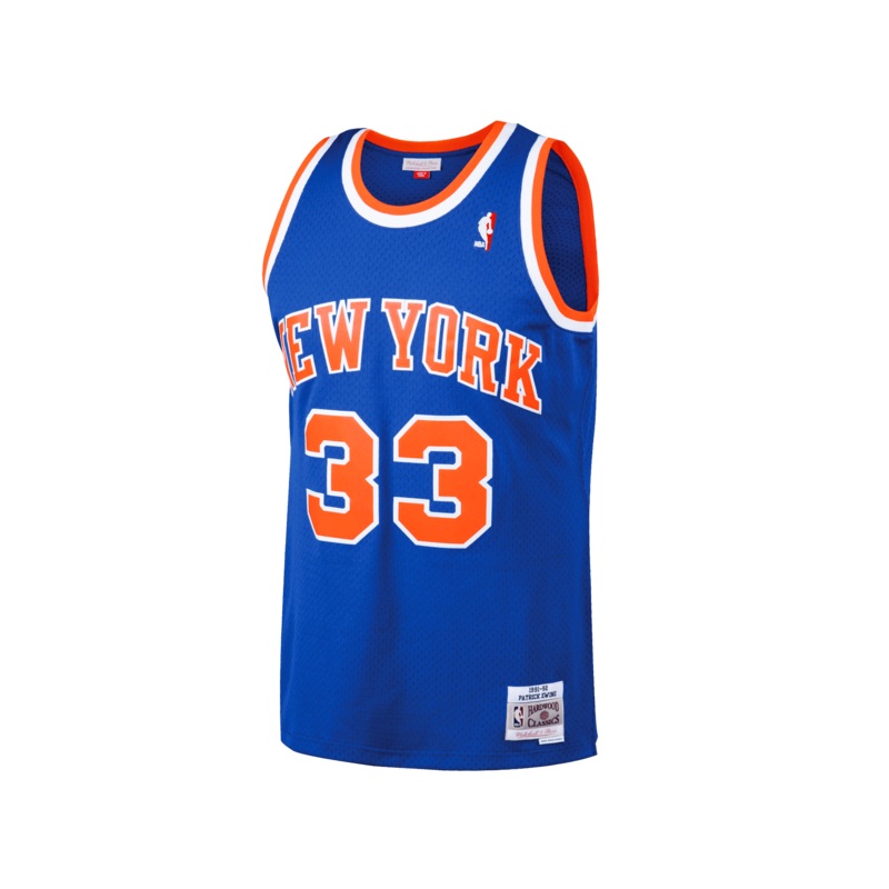 Patrick Ewing New York Knicks Mitchell & Ness NBA 91-92 Swingman Jersey – Blue