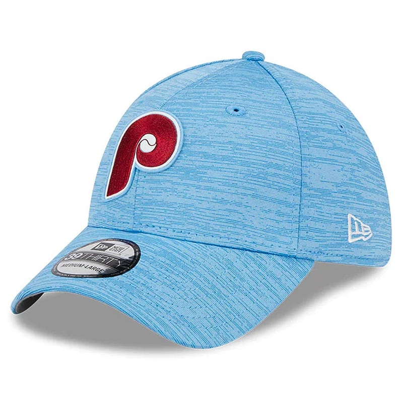 Philadelphia Phillies Alt New Era MLB 23 Clubhouse 39THIRTY Stretch-Fit Hat – Blue