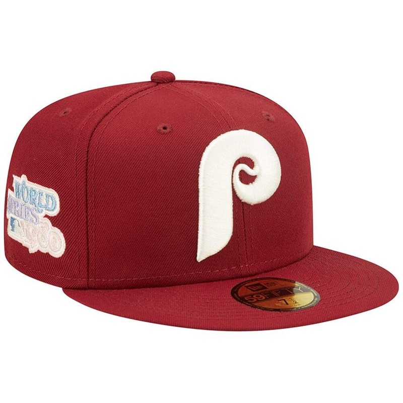 Philadelphia Phillies New Era MLB Pop Sweat 59FIFTY Fitted Hat – Maroon