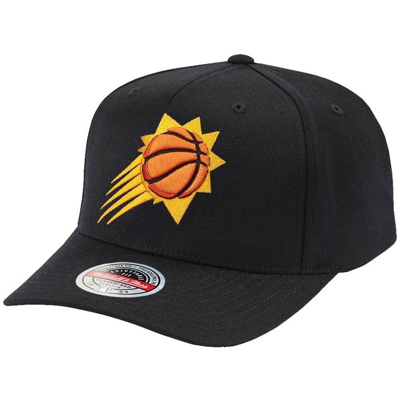 Phoenix Suns Mitchell & Ness NBA Team Classic Red Snapback Hat – Black