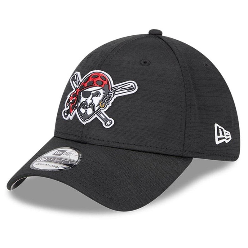 Pittsburgh Pirates New Era MLB 23 Clubhouse 39THIRTY Stretch-Fit Hat – Black
